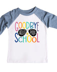 Goodbye School Hello Pool Multi-Colored Raglan