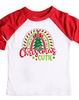 Christmas Cutie Girls Christmas Raglan