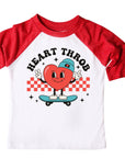 Heart Throb Boys Retro Valentines Raglan