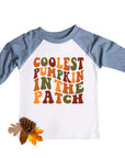 Coolest Pumpkin in the Patch Kids Thanksgiving Raglan