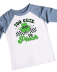 Too Cute To Pinch Boys St. Patrick's Day Raglan