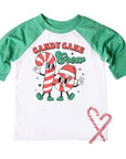 Candy Cane Crew Kids Family Raglan