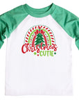 Christmas Cutie Girls Christmas Raglan
