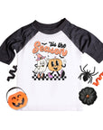 Tis The Season Retro Ghost Halloween Raglan
