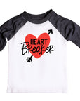 Heart Breaker Boys Valentines Raglan