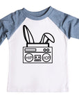 Kids Hip Hop Boombox Easter Raglan