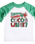 Shimmy Shimmy Cocoa What? Retro Christmas Raglan