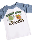 Feeling Lucky Distressed Kids Retro St. Patrick's Day Raglan