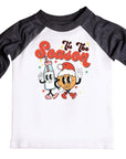 Tis' The Season Retro Christmas Raglan