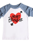Heart Breaker Boys Valentines Raglan