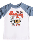 Tis' The Season Retro Christmas Raglan
