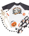 Creep it Real Boys Retro Ghost Halloween Raglan