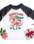 Candy Cane Crew Kids Family Raglan