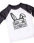 Kids Hip Hop Boombox Easter Raglan