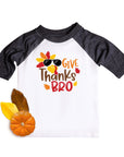 Give Thanks Bro Thanksgiving Kids Raglan