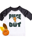 Piece Out Funny Thanksgiving Kids Raglan