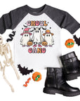Ghoul Gang Girls Retro Halloween Raglan