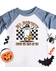 No Diggity Retro Ghost Halloween Raglan