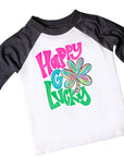 Happy Go Lucky Cute Girls St. Patrick's Day Sunglasses Raglan
