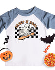 Creep it Real Boys Retro Ghost Halloween Raglan