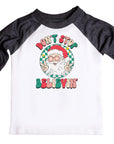 Don't Stop Believin' Retro Christmas Raglan
