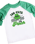 Too Cute To Pinch Boys St. Patrick's Day Raglan