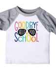 Goodbye School Hello Pool Multi-Colored Raglan