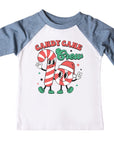 Candy Cane Crew Kids Family Raglan