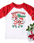 Candy Cane Crew Kids Family Raglan