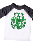 I Pinch Back Kids St Patricks Day Shirt