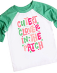 Cutest Clover in The Patch Girls St. Patricks Day Shirt