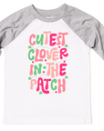Cutest Clover in The Patch Girls St. Patricks Day Shirt