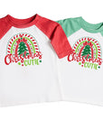 Christmas Cutie Girls Christmas Raglan
