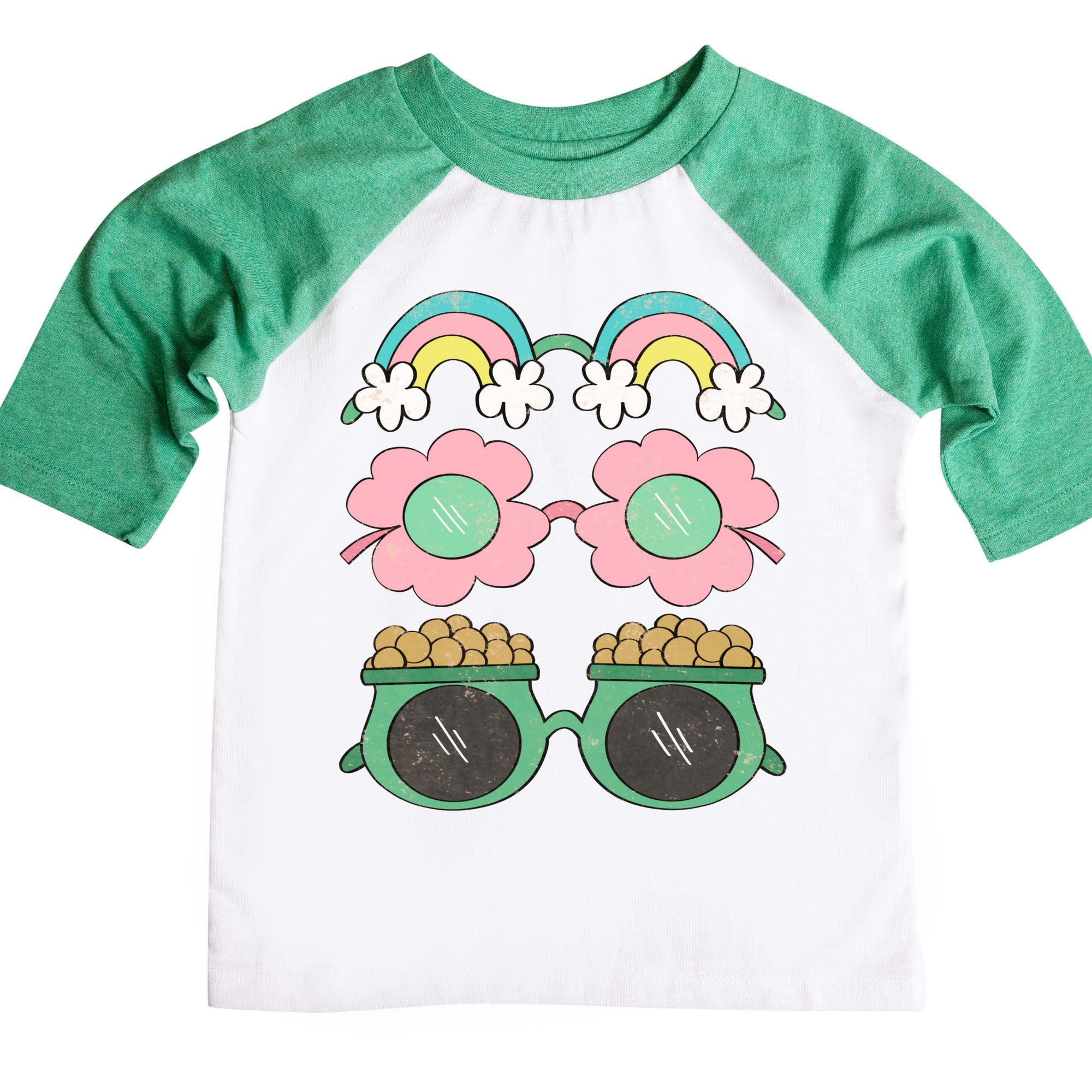 Cute Girls St. Patrick&#39;s Day Sunglasses Raglan