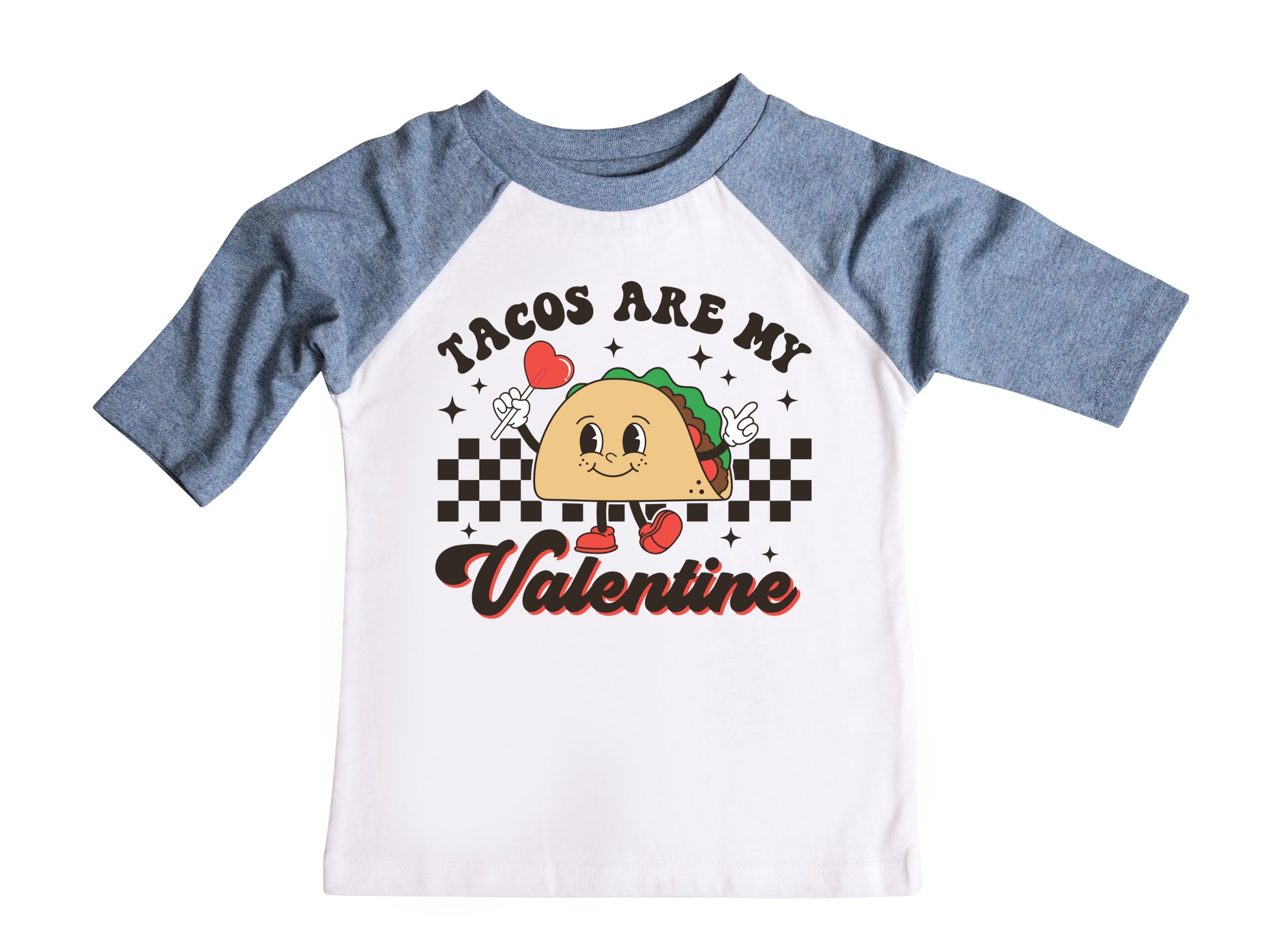 Tacos are my Valentine  Retro Valentines Raglan