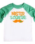 Mister Shenanigans Boys St. Patrick's Day Raglan