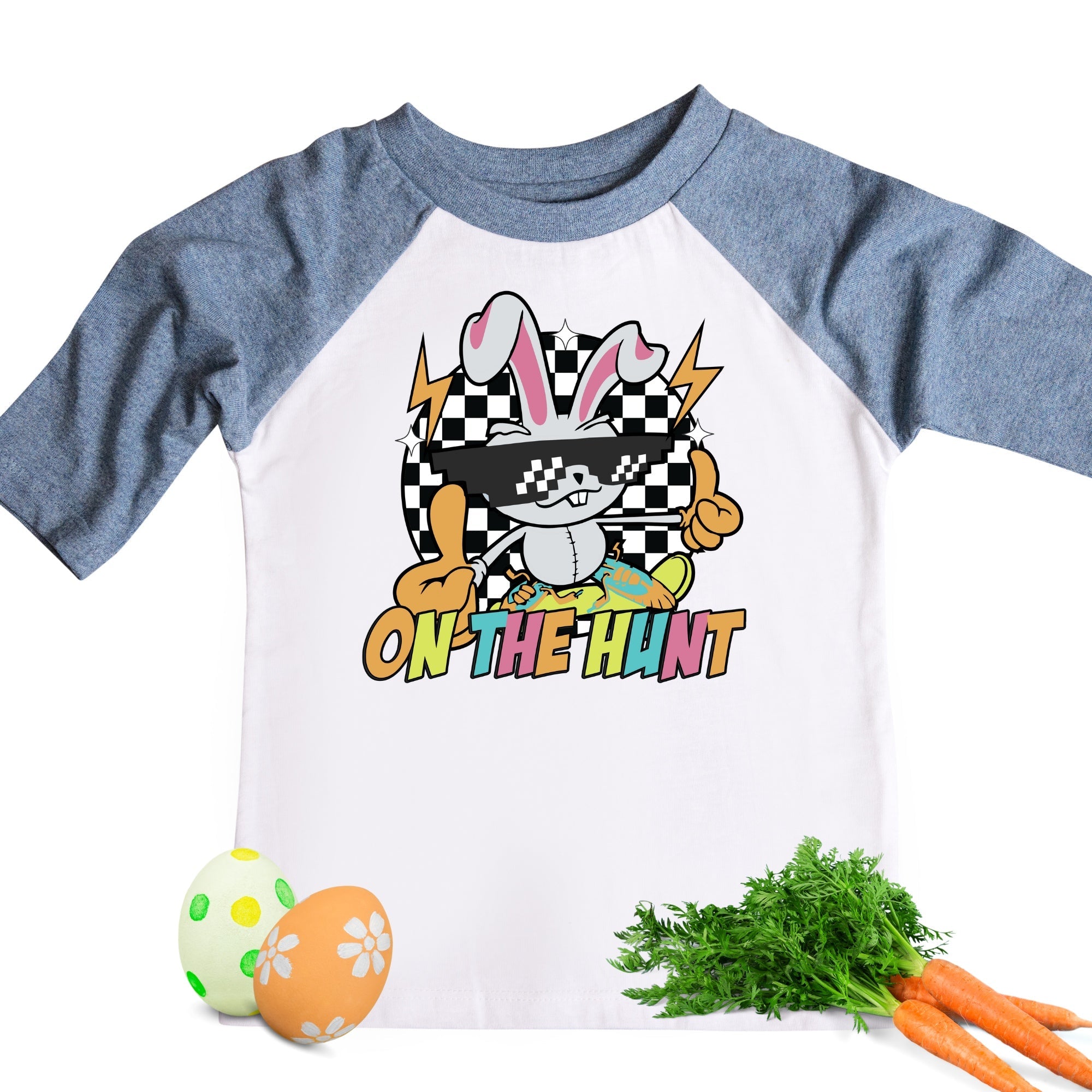On the Hunt Boys Easter Retro Raglan - Wholesale