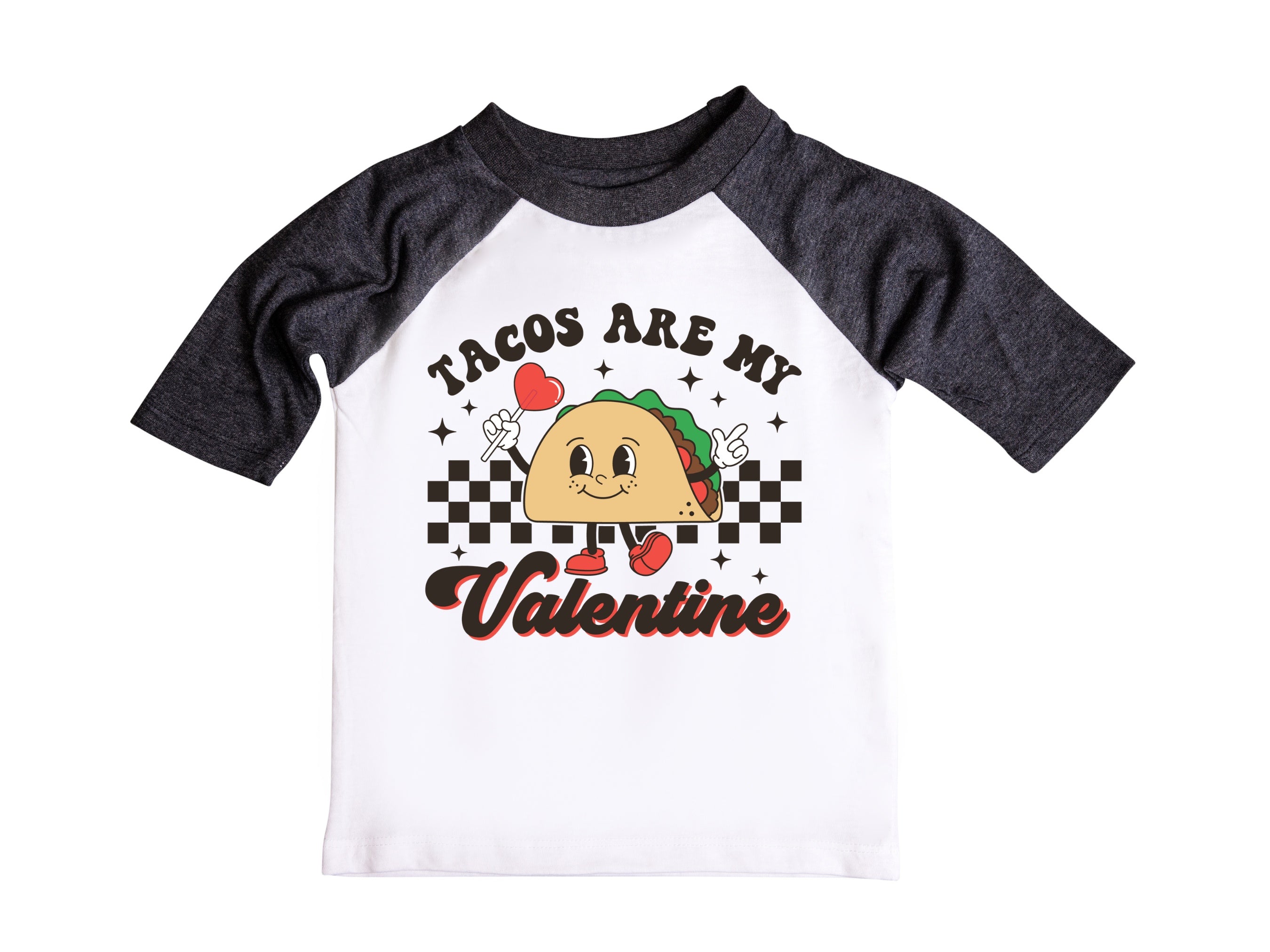 Tacos are my Valentine  Retro Valentines Raglan