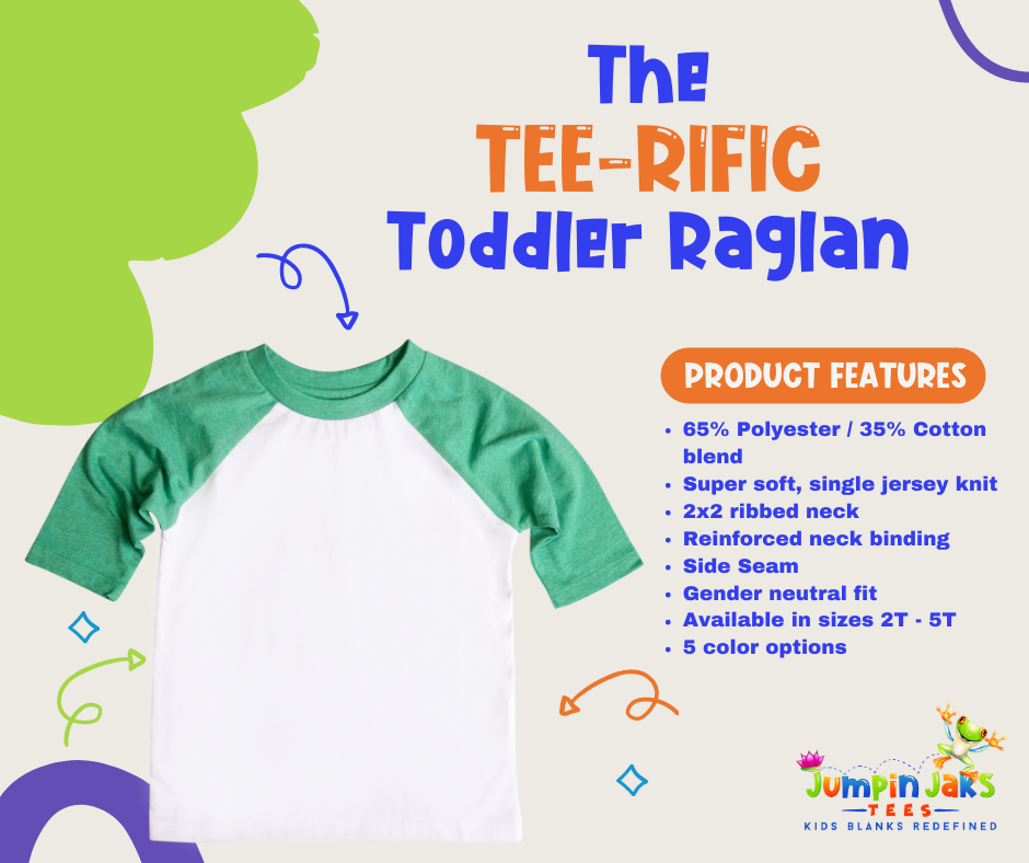 Too Cute To Spook Girls Retro Halloween Raglan - Wholesale