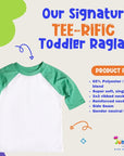 Pigeon Puff TEE-RIFIC 3/4 Sleeve Raglan